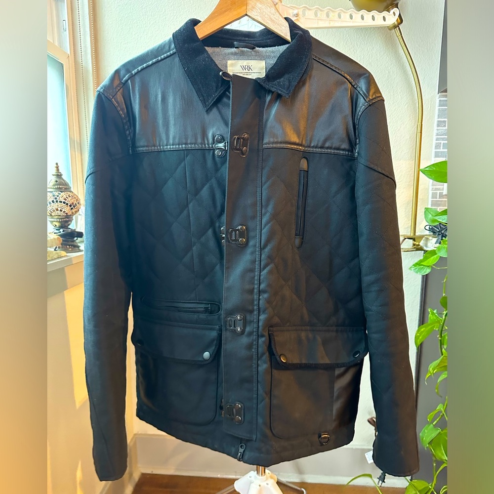 Super cool mixed media jacket